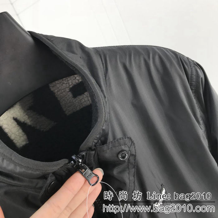 SUPREME18FW 雙面穿 定制提花羊羔絨 男款棉服 ydi2212